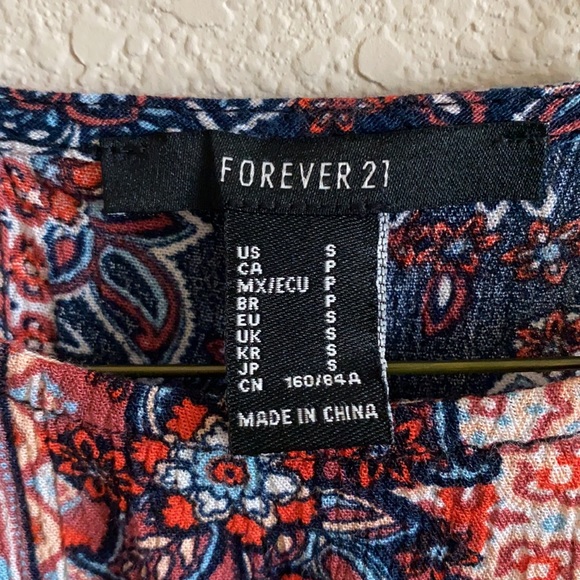 Forever 21 multi print, airy tank top - Picture 5 of 5